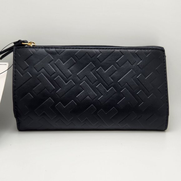 Tommy Hilfiger Genuine Leather Wallet, Navy Blue - New with Tags - Picture 2 of 11